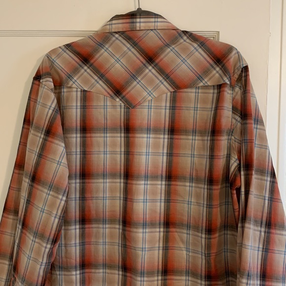 Wrangler western long sleeve shirt Mens L - Picture 5 of 6
